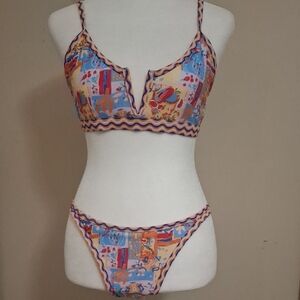 Vibrant Abstract Bikini Set